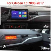 NOİSER Citroen C5  2008 - 2017 ANDROİD TEYP ÇERÇEVE (10 INCH) - SOKET - CANBUS - 1
