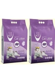 Vancat Lavanta Kokulu İnce Taneli Kedi Kumu 10 Kg 2 Adet - 1