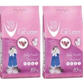 Van Cat  Baby Powder Parfümlü Kedi Kumu 10 Kg 2 Adet - 1