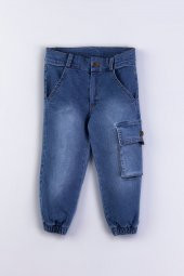 Erkek Çocuk Jogger Kargo Cepli Kot Pantalon - 4