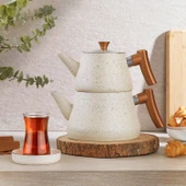 Schafer Solea Çaydanlık Takımı 3 Parça-Krem - 1