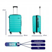 Vegmann Delphin Su Yeşili Orta Boy Valiz thumbnail 1