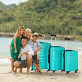 Vegmann Delphin Su Yeşili Orta Boy Valiz thumbnail 4