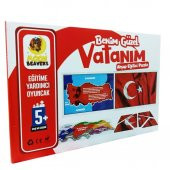 Moon Beavers Benim Güzel Vatanım Bayrak 83044,Ahşap Eğitici Oyuncak Puzzle - 6