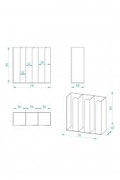 3 Bölmeli Karton Bardaklık Organizer - 3