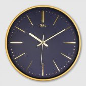 Galaxy 221-AL Serisi Eskitme Metal Görünümlü Sessiz Akar Modern Duvar Saati 30 cm - 1