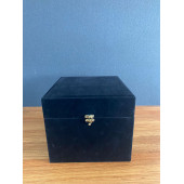 Kadife Kaplı Kaliteli Çeyiz Bohça Ahşap Kutusu 22x25,5x17cm - 1
