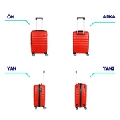 Vegmann Delphin Kırmızı Kabin Boy Valiz thumbnail 8