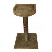 OKYA PETSHOP KEDİ TIRMALAMA TAHTASI VE YATAĞI-60 CM -BEJ - 2