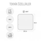 2 Set - 27 Parça  Banyo ve Yatak Odası Keçe Cırtlı Aktivite Sayfası - 4