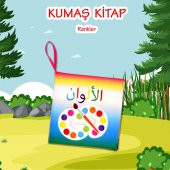 Arapça Renkler Kumaş Sessiz Kitap A383 - Bez Kitap - 2