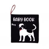 İngilizce Siyah Beyaz Evcil Hayvanlar Kumaş Sessiz Kitap E496 - Bez Kitap thumbnail 1