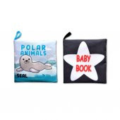 2 Kitapİngilizce Kutup Hayvanları ve Siyah Beyaz Bebek Kumaş Sessiz Kitap E125 E136 - Bez Kitap thumbnail 1