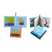 2 Kitapİngilizce İş Makinaları ve Kutup Hayvanları Kumaş Sessiz Kitap E118 E125 - Bez Kitap thumbnail 3