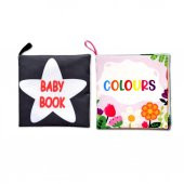 2 Kitapİngilizce Renkler ve Siyah Beyaz Bebek Kumaş Sessiz Kitap E129 E136 - Bez Kitap thumbnail 1
