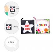 2 Kitapİngilizce Renkler ve Siyah Beyaz Bebek Kumaş Sessiz Kitap E129 E136 - Bez Kitap thumbnail 4