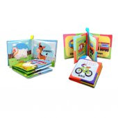 2 Kitapİngilizce Çiftlik Hayvanları ve Taşıtlar Kumaş Sessiz Kitap E119 E132 - Bez Kitap thumbnail 3