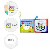 2 Kitapİngilizce Çiftlik Hayvanları ve Taşıtlar Kumaş Sessiz Kitap E119 E132 - Bez Kitap thumbnail 4