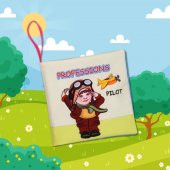 İngilizce Meslekler Sessiz Kumaş Kitap E385 - Bez Kitap thumbnail 5