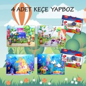 4 Set - 96 Parça  Oyun Parkı ve Deniz Kızı 5+ Keçe Yapboz - 5 Yaş Puzzle T040 T041 - 2