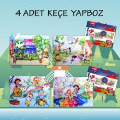 4 Set - 96 Parça  Oyun Parkı ve Müzik 5+ Keçe Yapboz - 5 Yaş Puzzle T016 T040 - 2