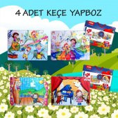 4 Set - 96 Parça  Müzik ve Sahne 5+ Keçe Yapboz - 5 Yaş Puzzle T018 T019 - 2