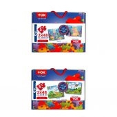 4 Set - 96 Parça  Origami ve Deniz Kızı 5+ Keçe Yapboz - 5 Yaş Puzzle T041 T018 - 3