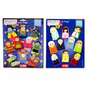2 Set - 20 Parça  Masal Kahramanları ve Aile Bireyleri Parmak Kukla T751 T225 thumbnail 4