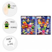2 Set - 20 Parça  Masal Kahramanları ve Safari Hayvanları Parmak Kukla T223 T225 thumbnail 3