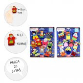 2 Set - 20 Parça  Masal Kahramanları ve Taşıtlar Parmak Kukla T181 T225 - 3