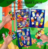 3 Set - 30 Parça  Masal Kahramanları, Meslekler ve Aile Bireyleri Parmak Kukla T751 T761 T225 - 2