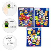 3 Set - 30 Parça  Masal Kahramanları, Evcil ve Vahşi Hayvanlar Parmak Kukla T225 T771 T781 thumbnail 3