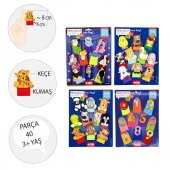 4 Set - 40 Parça  Rakamlar, Uçan, Evcil ve Vahşi Hayvanlar Parmak Kukla T771 T781 T222 T64 - 3