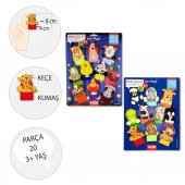 2 Set - 20 Parça  Vahşi ve Çiftlik Hayvanlar Parmak Kukla T781 T220 - 3