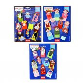 3 Set - 30 Parça  Meslekler, Aile Bireyleri ve Uçan Hayvanlar Parmak Kukla T752 T762 T222 thumbnail 1