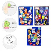 3 Set - 30 Parça  Evcil, Vahşi ve Uçan Hayvanlar Parmak Kukla T772 T782 T222 thumbnail 3