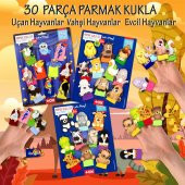 3 Set - 30 Parça  Vahşi, Evcil ve Uçan Hayvanlar Parmak Kukla T771 T781 T222 thumbnail 2