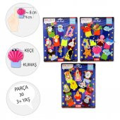 3 Set - 30 Parça  Deniz Canlıları,  Çiftlik ve Uçan Hayvanlar Parmak Kukla T120 T121 T222 - 3