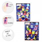 2 Set - 20 Parça  Taşıtlar ve Uçan Hayvanlar Parmak Kukla T181 T222 thumbnail 3