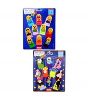 2 Set - 20 Parça  Emojiler ve Uçan Hayvanlar Parmak Kukla T106 T222 - 1