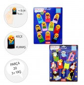 2 Set - 20 Parça  Emojiler ve Uçan Hayvanlar Parmak Kukla T106 T222 - 3