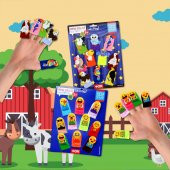 2 Set - 20 Parça  Emojiler ve Uçan Hayvanlar Parmak Kukla T106 T222 - 5