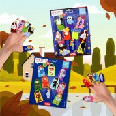 2 Set - 20 Parça  Meslekler ve Uçan Hayvanlar Parmak Kukla T762 T222 thumbnail 5