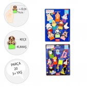 2 Set - 20 Parça  Evcil Hayvanlar ve Uçan Hayvanlar Parmak Kukla T772 T222 thumbnail 3