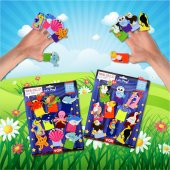 2 Set - 20 Parça  Deniz Canlıları ve Uçan Hayvanlar Parmak Kukla T221 T222 thumbnail 5