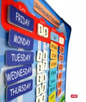 İngilizce Takvimi Öğreniyorum (2023) Keçe Duvar Panosu thumbnail 5