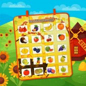 Parça Bütün Eşleştirme Oyunu (Meyveler) Keçe Cırtlı Duvar Panosu thumbnail 4