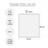 2 Set - 46 Parça  Benim Programım ve Sorumluluk Çizelgem Keçe Cırtlı Duvar Panoları - 3