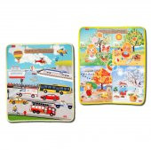 2 Set - 36 Parça  Mevsimler ve Taşıtları Öğreniyorum Keçe Cırtlı Duvar Panoları thumbnail 1