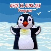 Penguen Vahşi Hayvanlar Keçe El Kukla T122 thumbnail 2